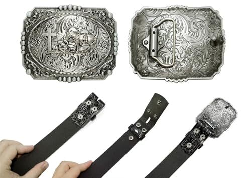 Cowboy Belts With Buckle for Men Classic & Western Acanthus Fashion Handmade
