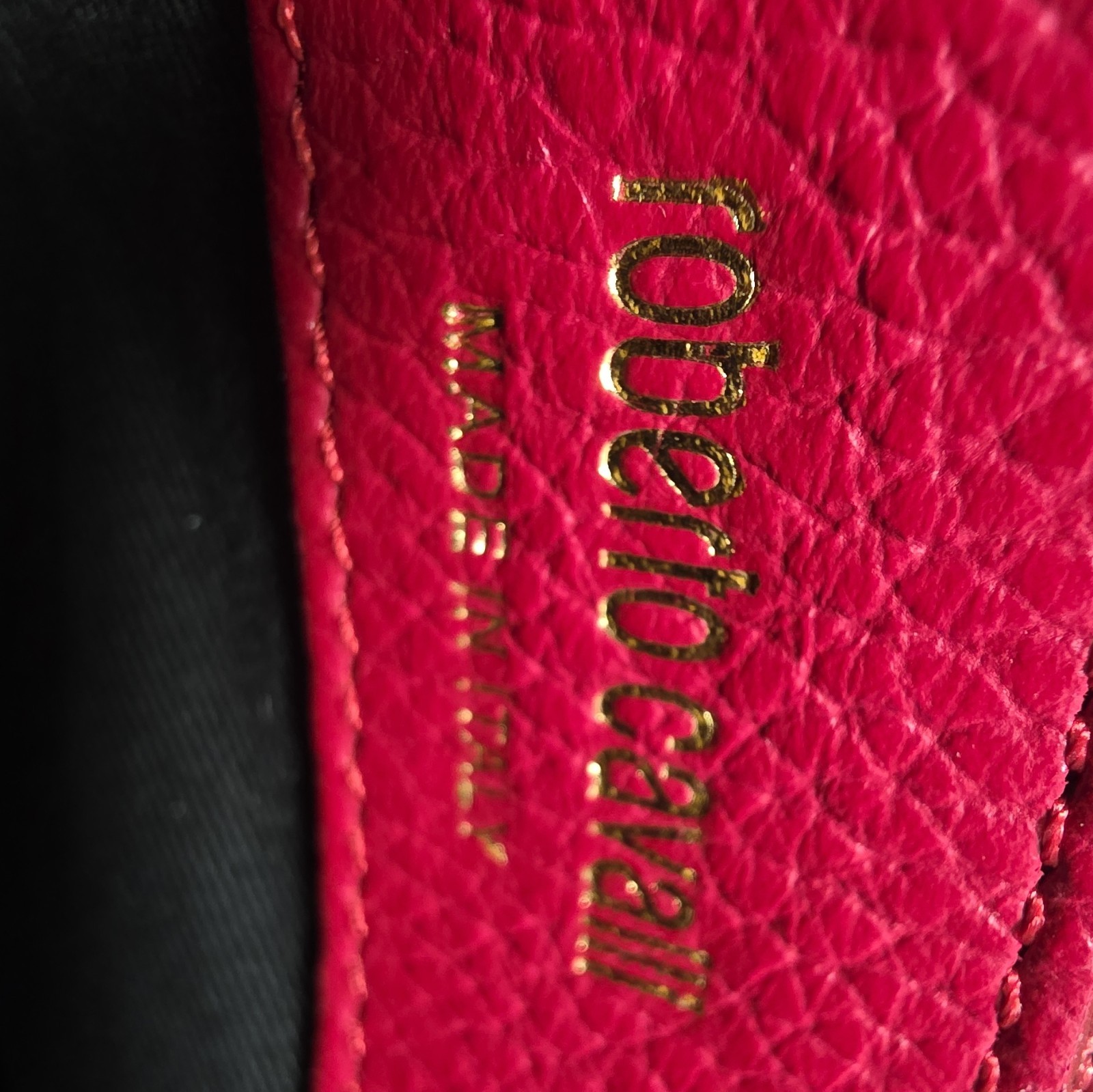 Roberto Cavalli travel bag, red, never used, in its shopping bag.