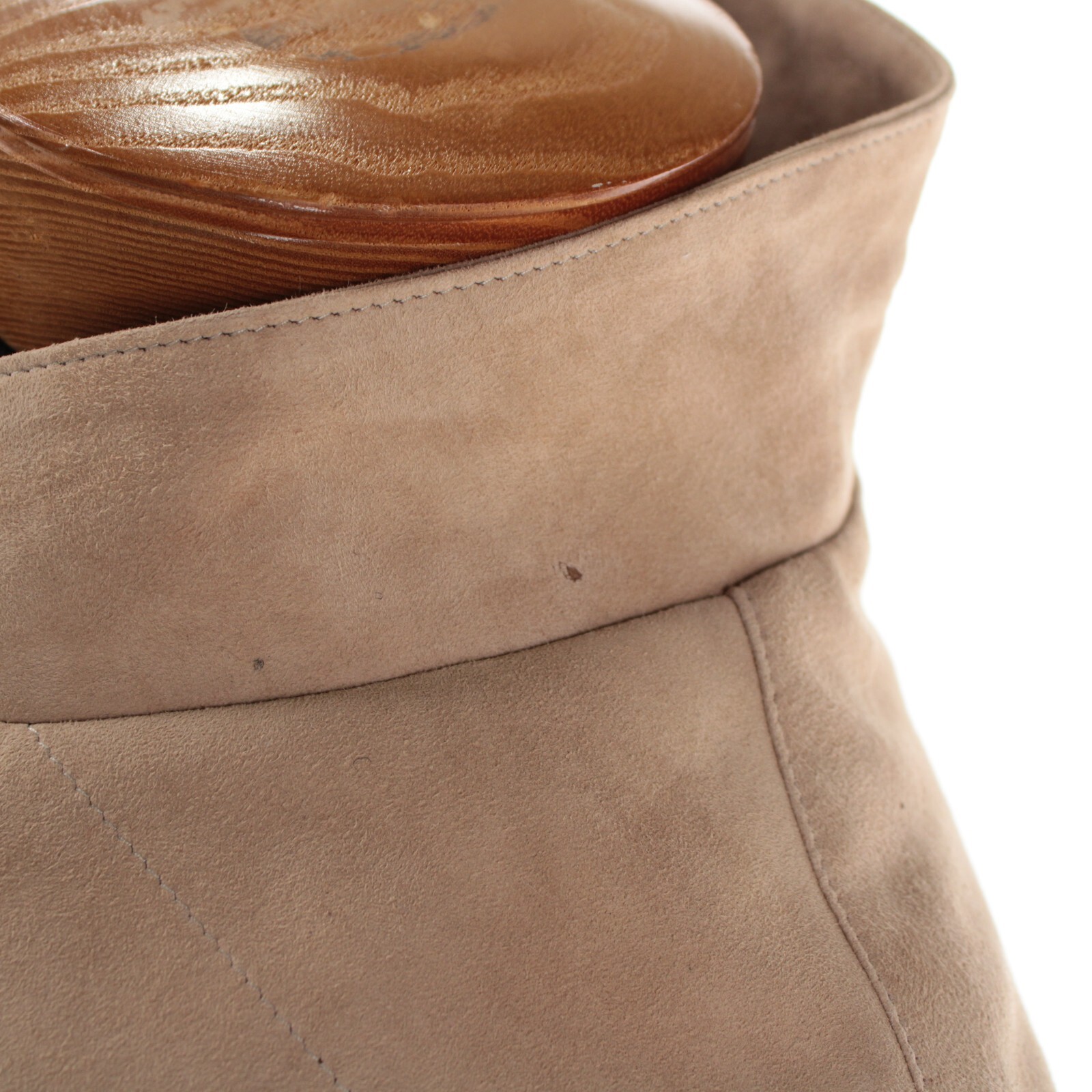 Rifugio NWD Vest / Bodywarmer Size 58 (3XL US) In Solid Tan Suede Handmade