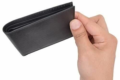 Cavelio Premium Leather Men’s Slim Thin Classic Bifold Wallet