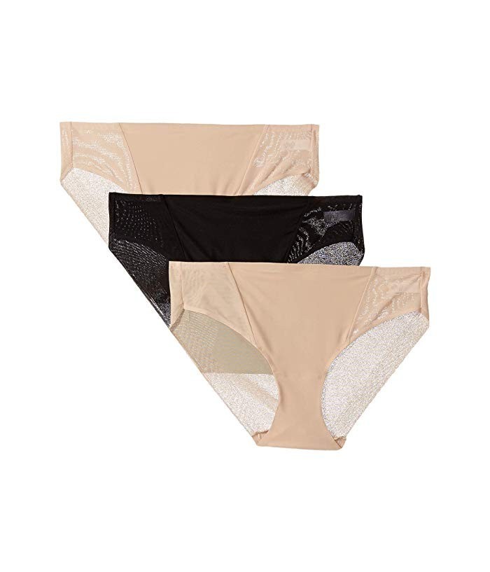 TC Intimates L32943 3-Pack Microfiber with Mesh Hipster Panty Size XL