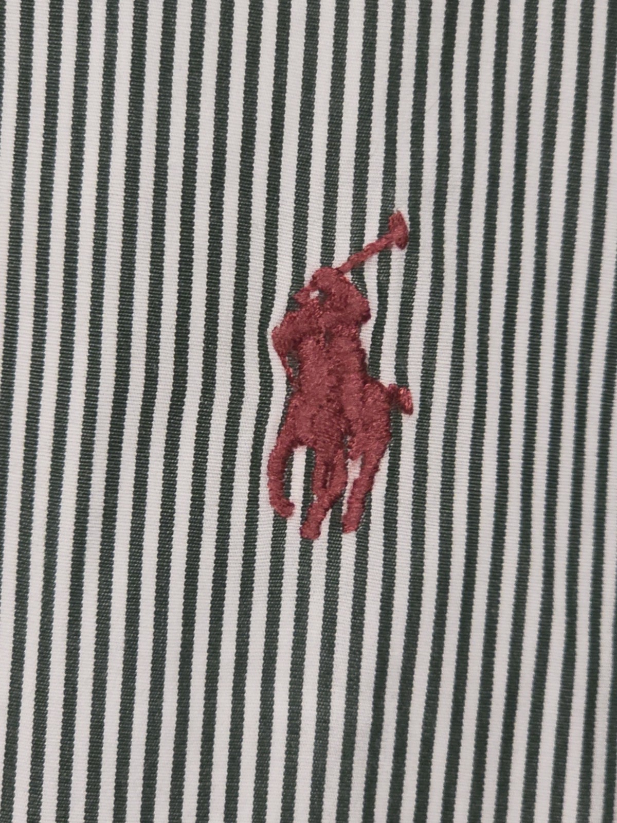 RALPH LAUREN Button Down Shirt Men’s 5XB BIG Navy White Striped Cotton