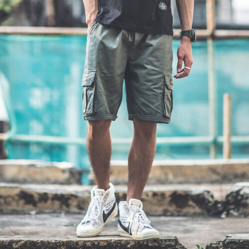 Men’s Cargo Shorts Casual Pants Multi Pockets Combat Summer Outdoor Trousers