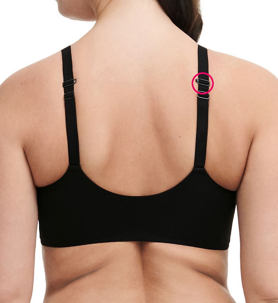 Chantelle 13F6 Norah Front Closure Molded Underwire Bra, BLACK Size 34DDDD