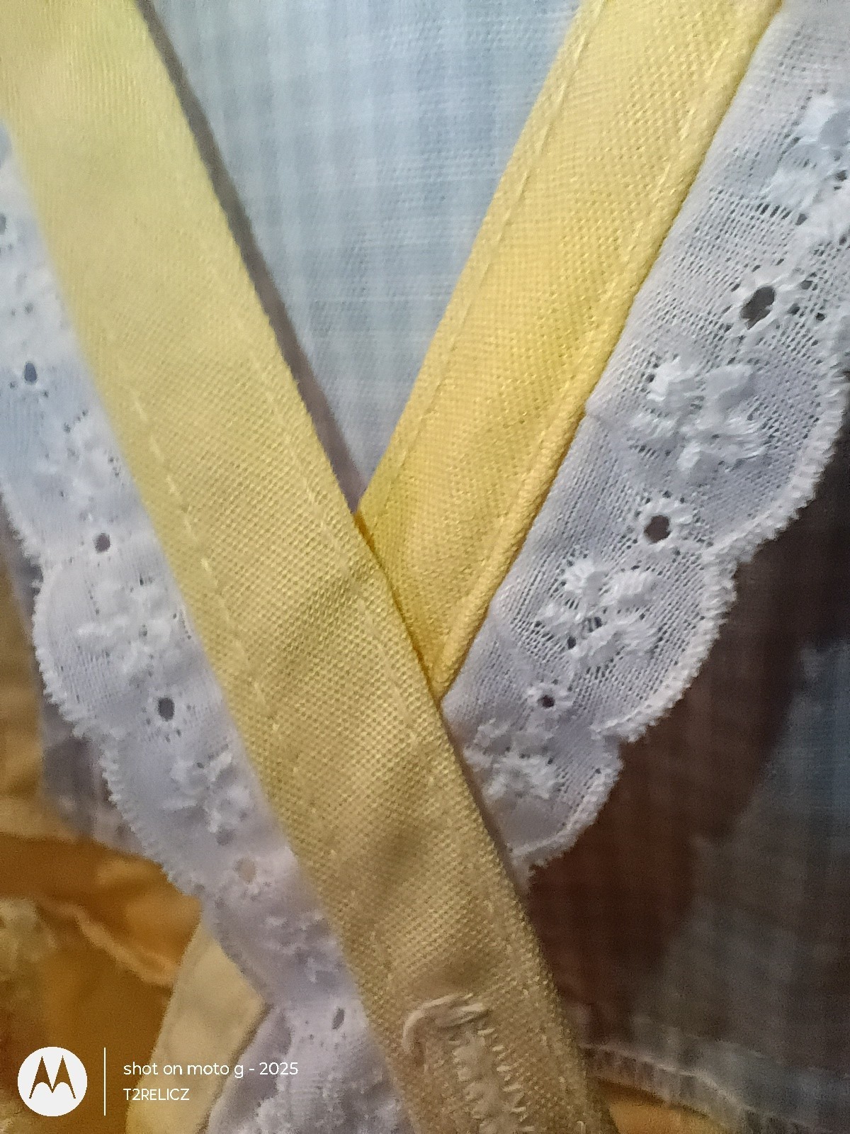 Vtg 3T Summer Embroidered Yellow Jumper~Gender Neutral-Field/Birds/Sky~USA Made