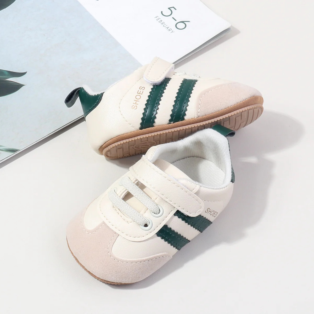 Baby PU Leather First Walker Shoes, Indoor & Outdoor for 0-18 Months