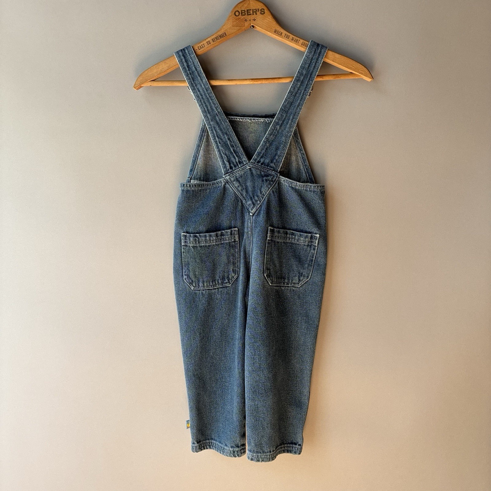 Vintage Y2K Kid’s Blues Clues Denim Overalls Embroidered 3T Nickelodeon Cotton