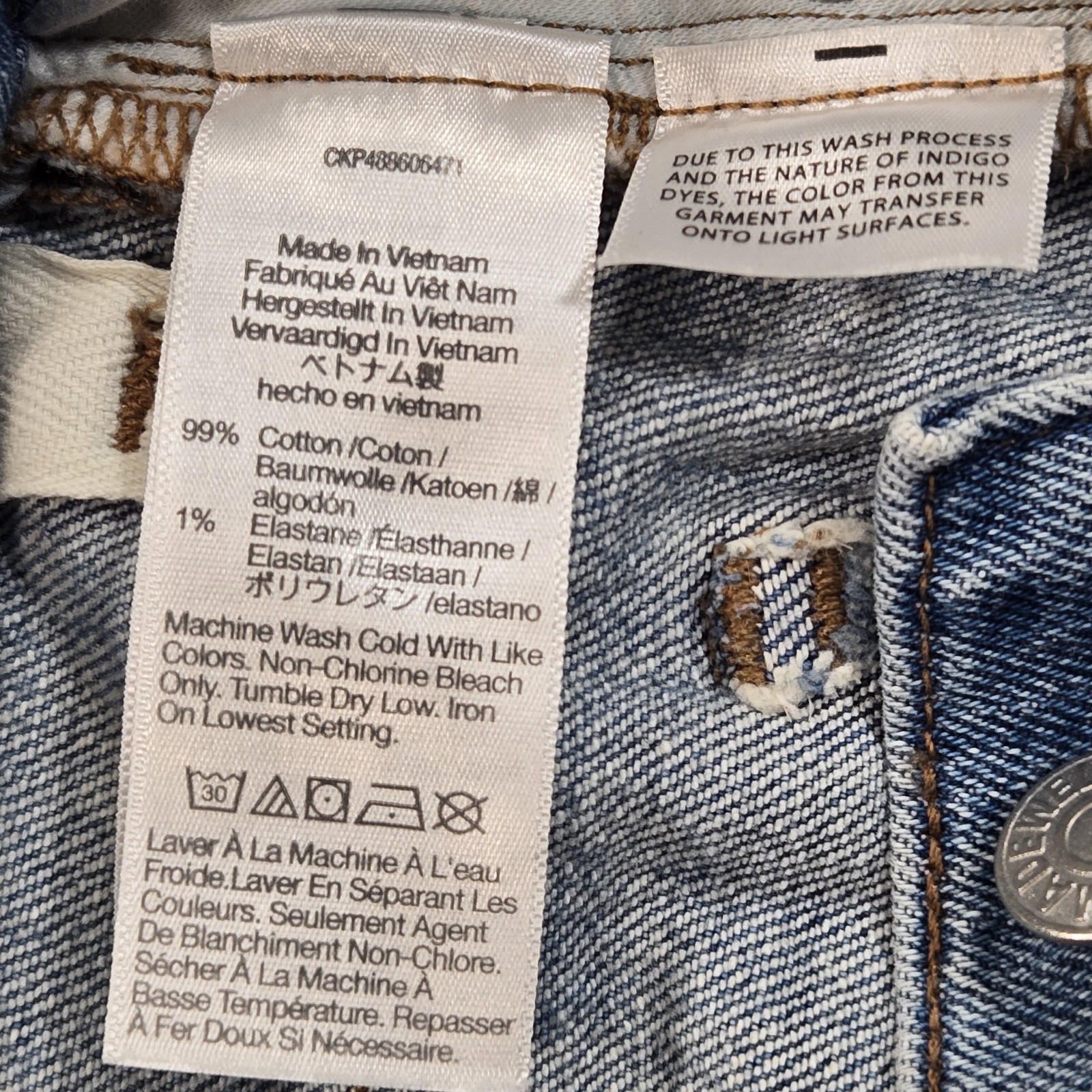 Madewell 90s Straight Jeans Womens 25P Blue Medium Wash Mid Rise Stretch Denim
