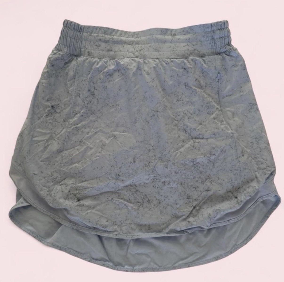 lululemon Women’s Athletic Running Skirt Gray Marbled Size 6 Pull-On Short