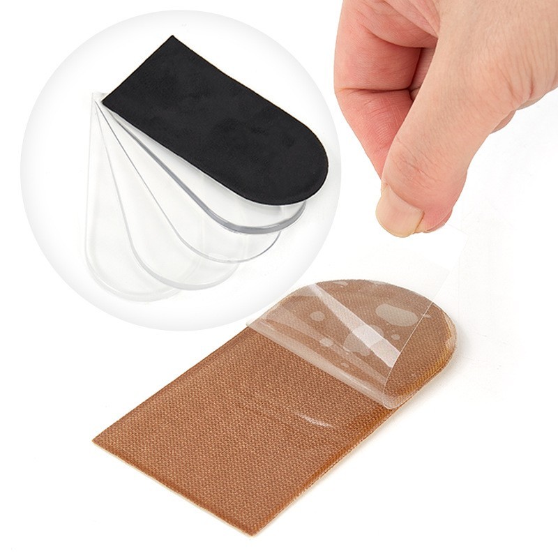 Shoe Insoles Invisible Height Increase Silicone Gel Heel Lift Taller Inserts Pad