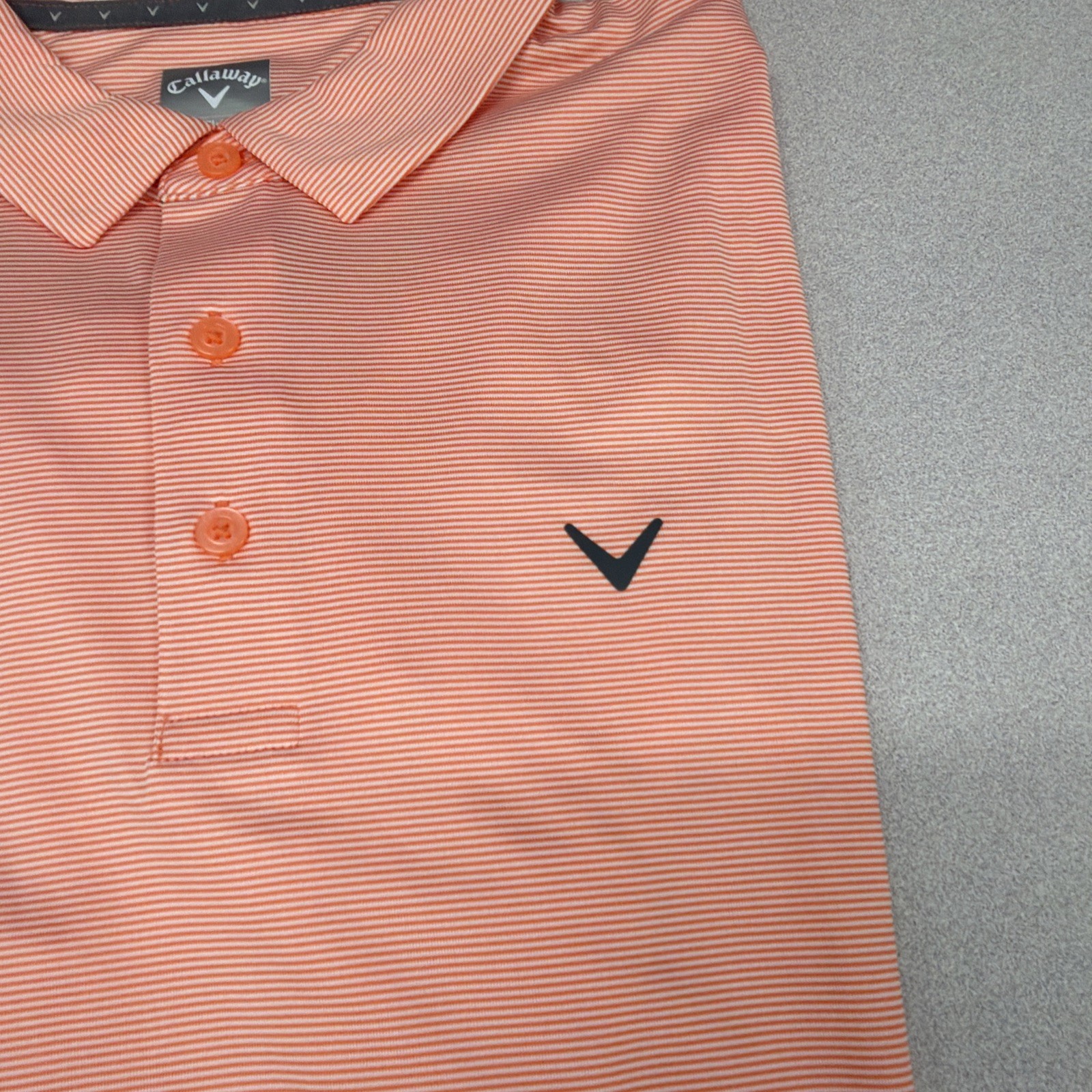 Callaway Men’s Moisture Wicking Performance Golf Polo Large Coral