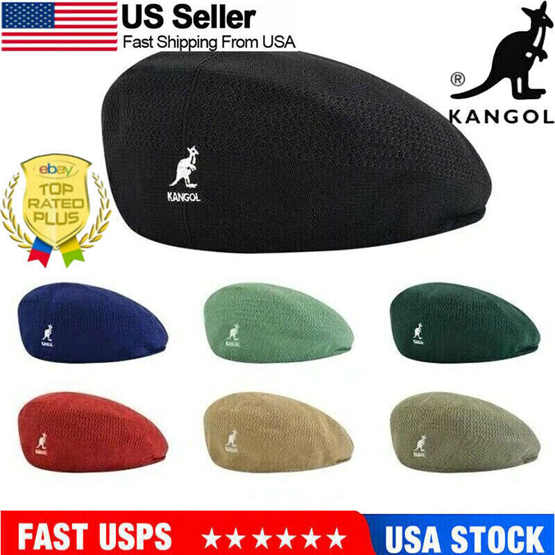 US Kangol Breathable Beret Hat Summer Newsboy Woven Flat Caps Casual Men Women