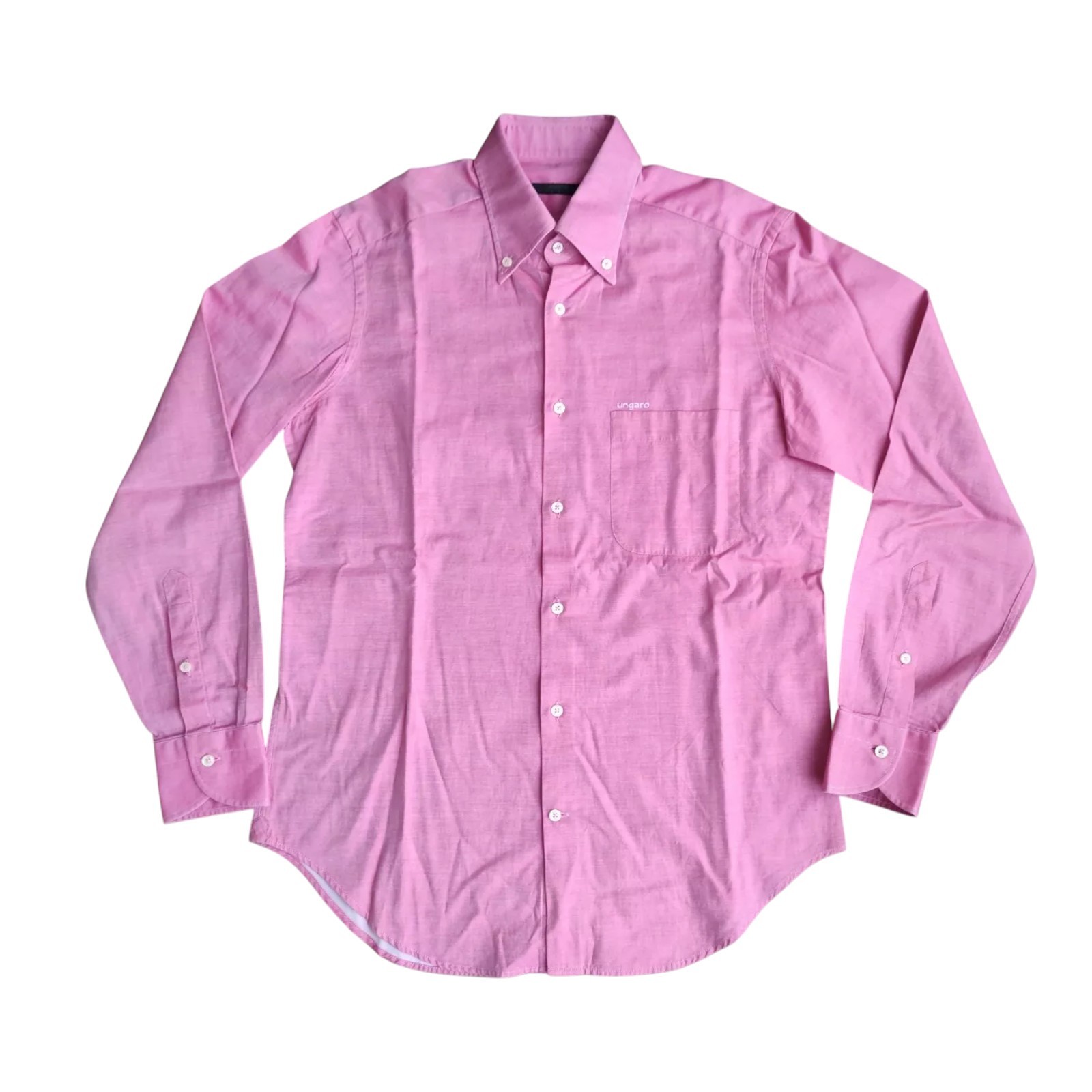 Hungarian men’s pink solid color shirt made in Italy size 39/15.5