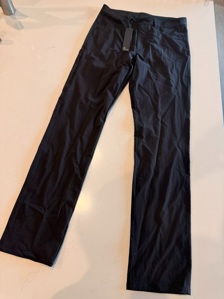 Mission Workshop Parallel LT Pants Men’s 30 Black NWT Lightweight Technical