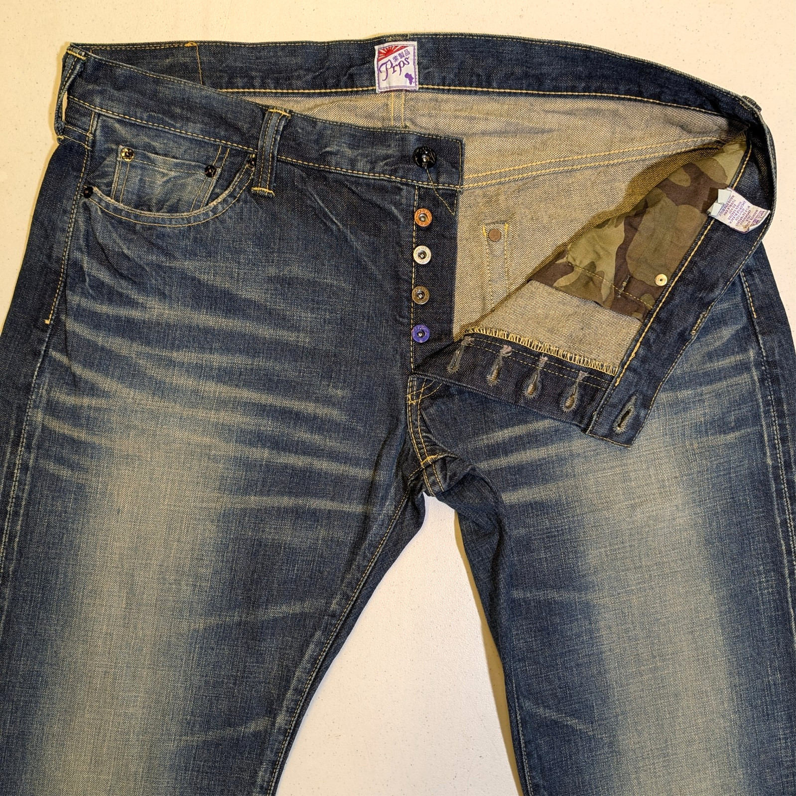 VTG PRPS Japan P45 Selvedge Jeans Men’s 38×34(39×35) Zimbabwe Cotton Relaxed Fit