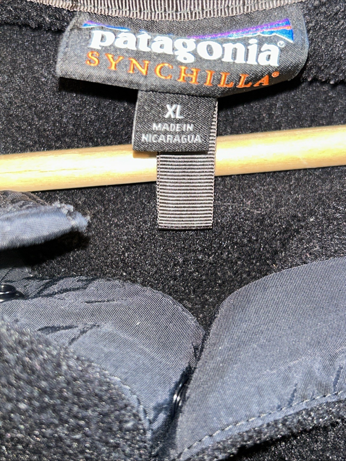 Patagonia Synchilla Snap-T Pullover Black Fleece XL
