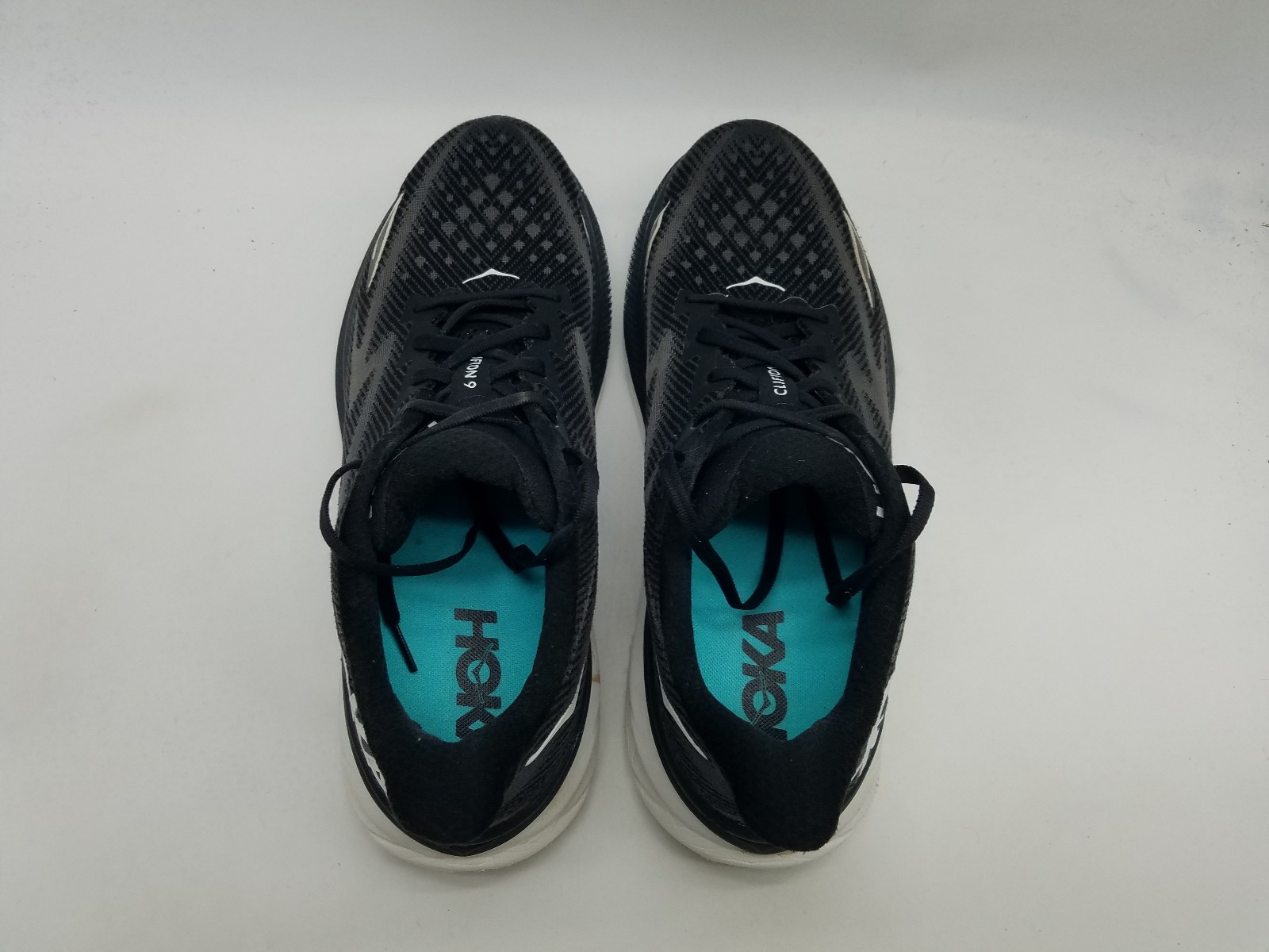 Hoka One One Clifton 9 Men’s Size 11 D (Medium) Running Shoes Black White