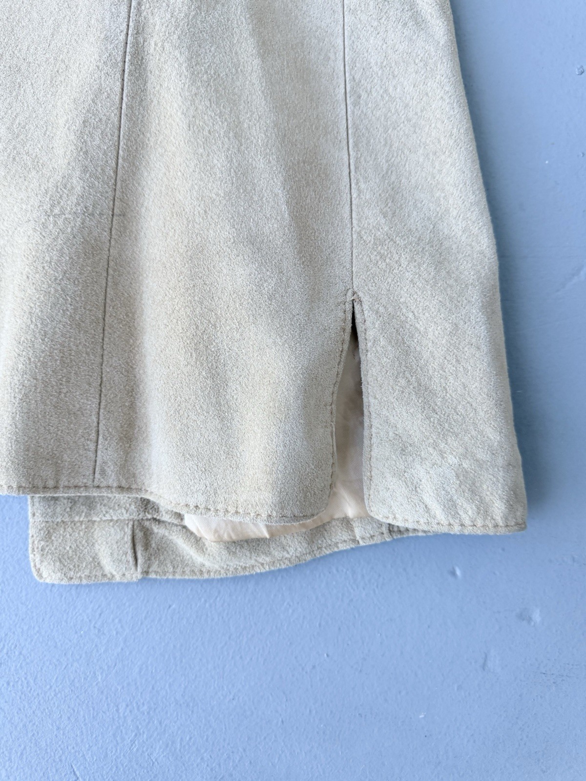 Vintage Virany Hungary Genuine Suede Leather Safari Jacket Men’s L Beige