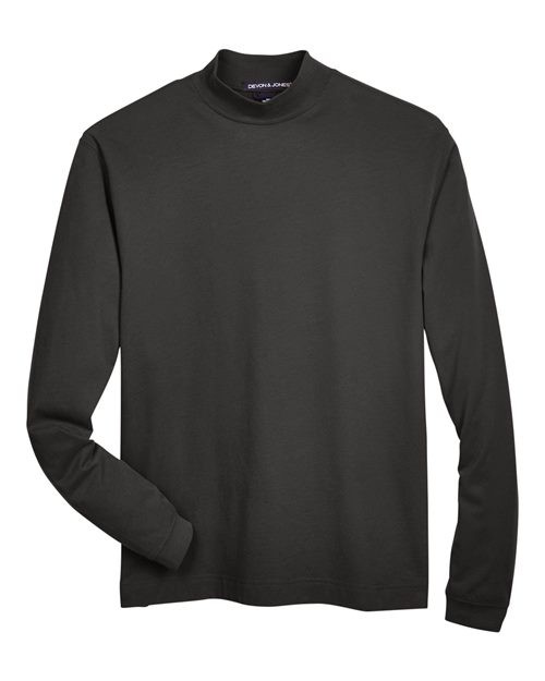 Devon & Jones Unisex Sueded Jersey Mock Neck T-Shirt D420
