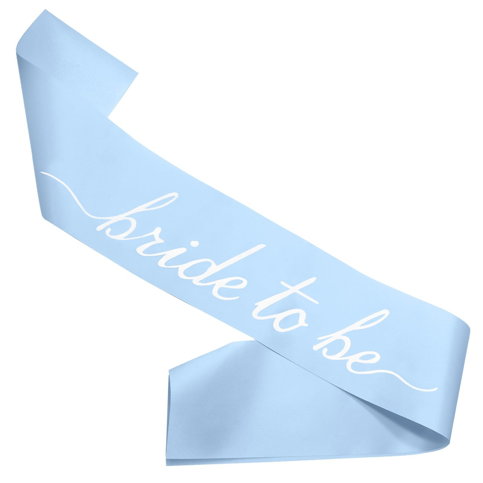 MILVOWOC Blue Bride to Be Sash in Soft Satin, Bachelorette Party Wearable, Br…