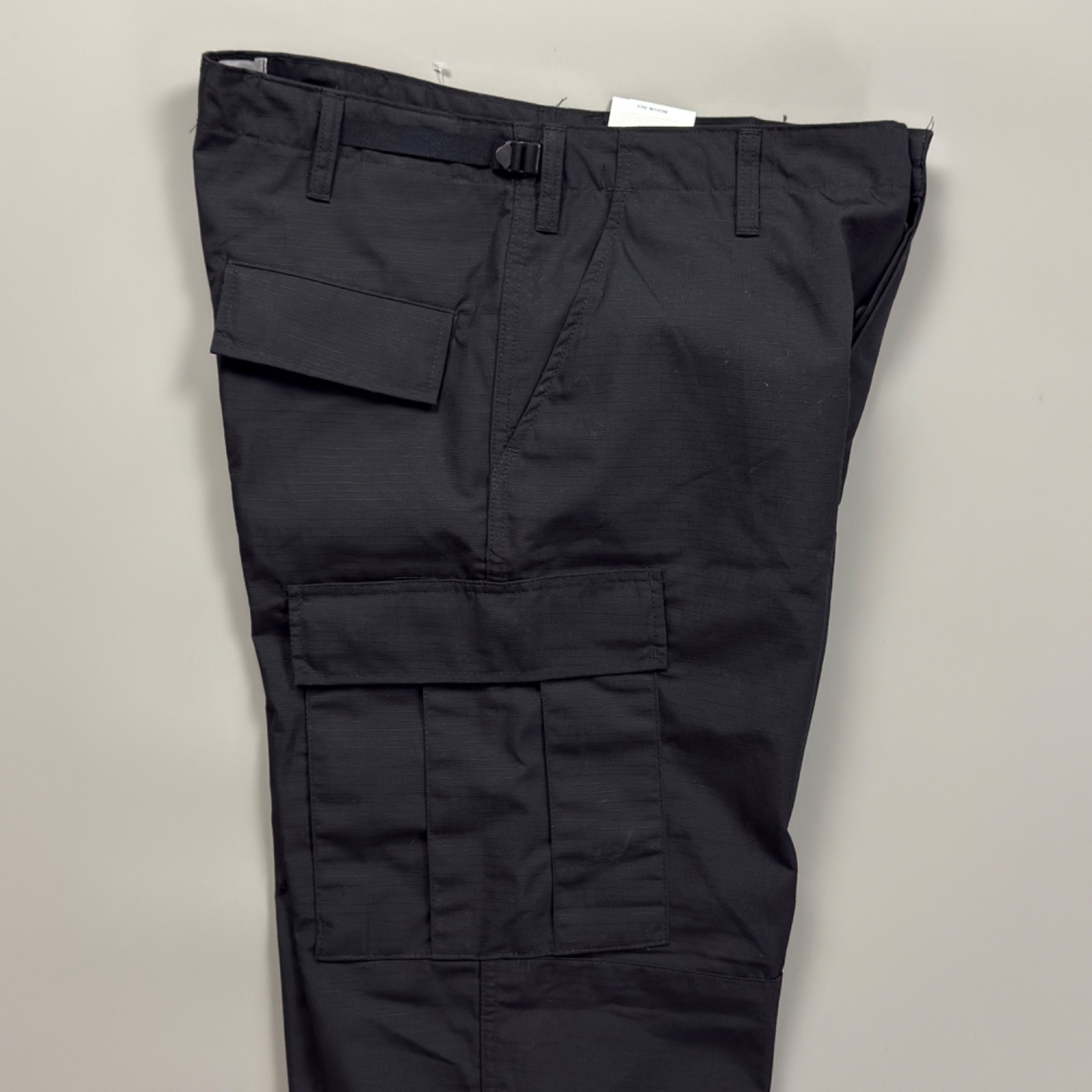 GALLS Mens Medium x 32″ 6 Pocket Ripstop BDU Pants Black Poly Cotton Tactical