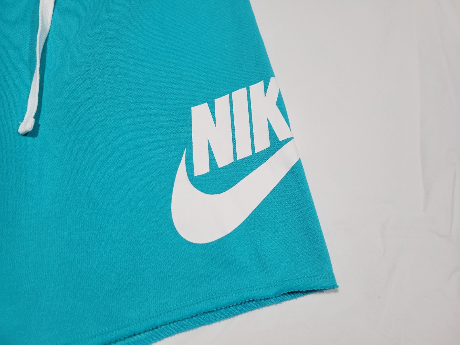 Nike Mens Sportswear Alumini Shorts Soft French Terry DX0502-345 Teal Blue