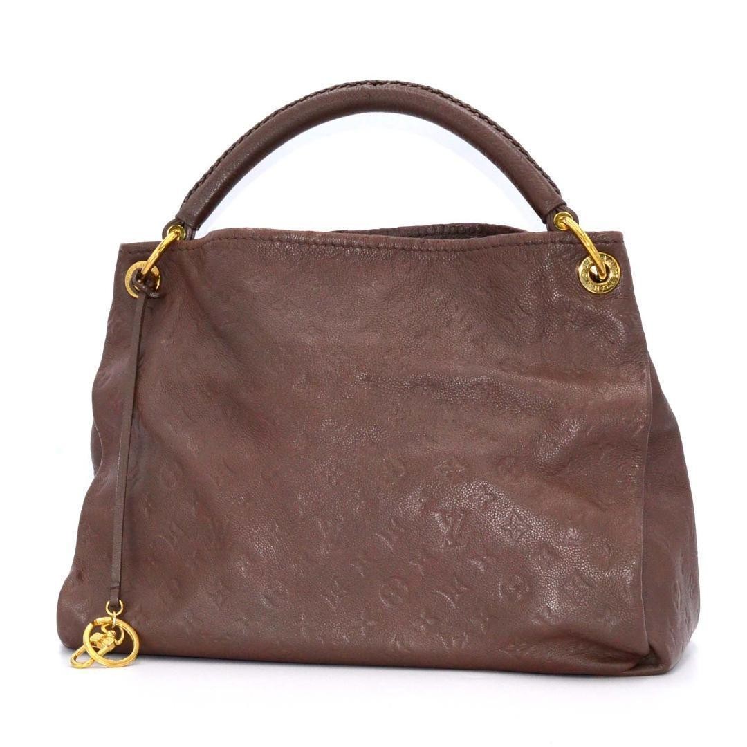 Louis Vuitton Artsy MM Monogram Empreinte M94171 Shoulder Bag Brown Leather