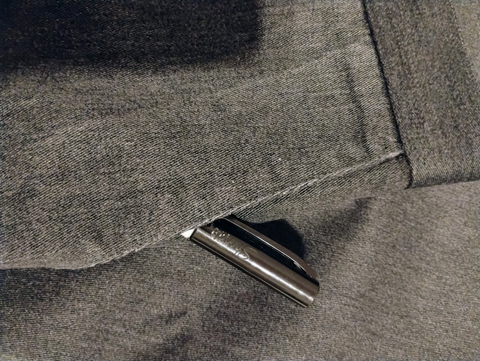 Dockers Signature Khaki Gray Twill Pants 34W Classic Fit Straight