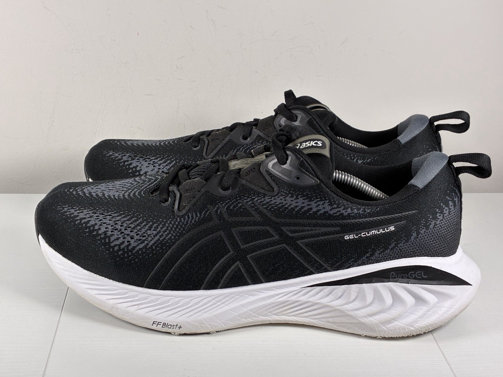 ASICS Gel-Cumulus Running Shoes Mens Size 13 Wide Black Road Trainer 1011B620