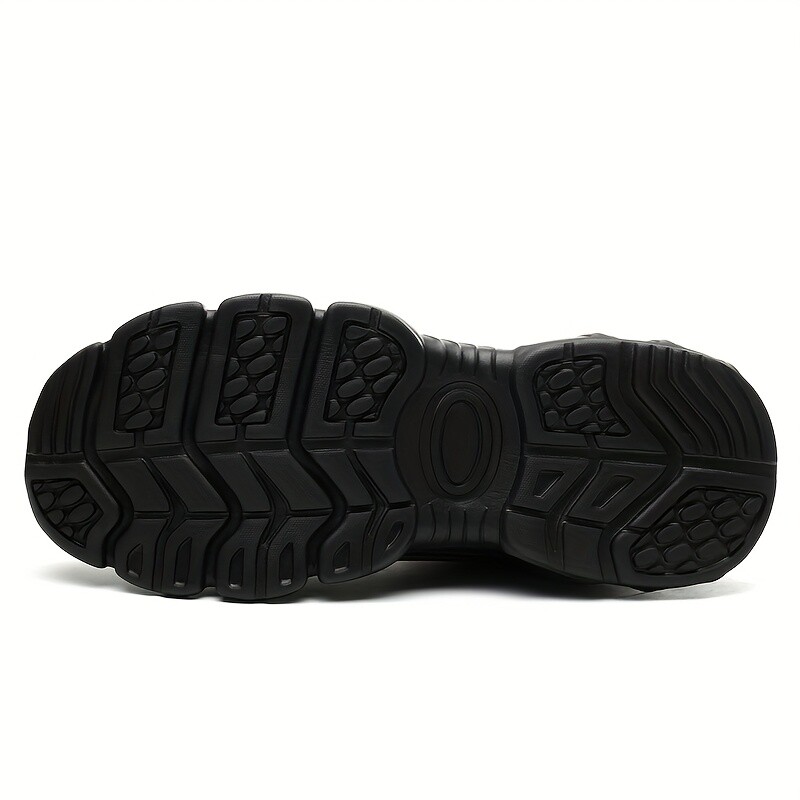 Men Work Rotating Buckle Safety Shoes Steel Toe Cap Boots Breathable Lightweight