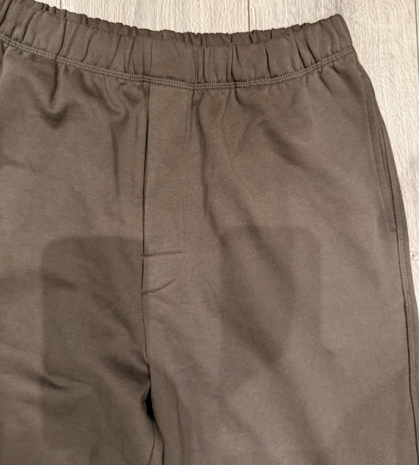 Arket Men’s French Terry Sweatpants Brown Size L BNNT Drawstring Waist Pockets