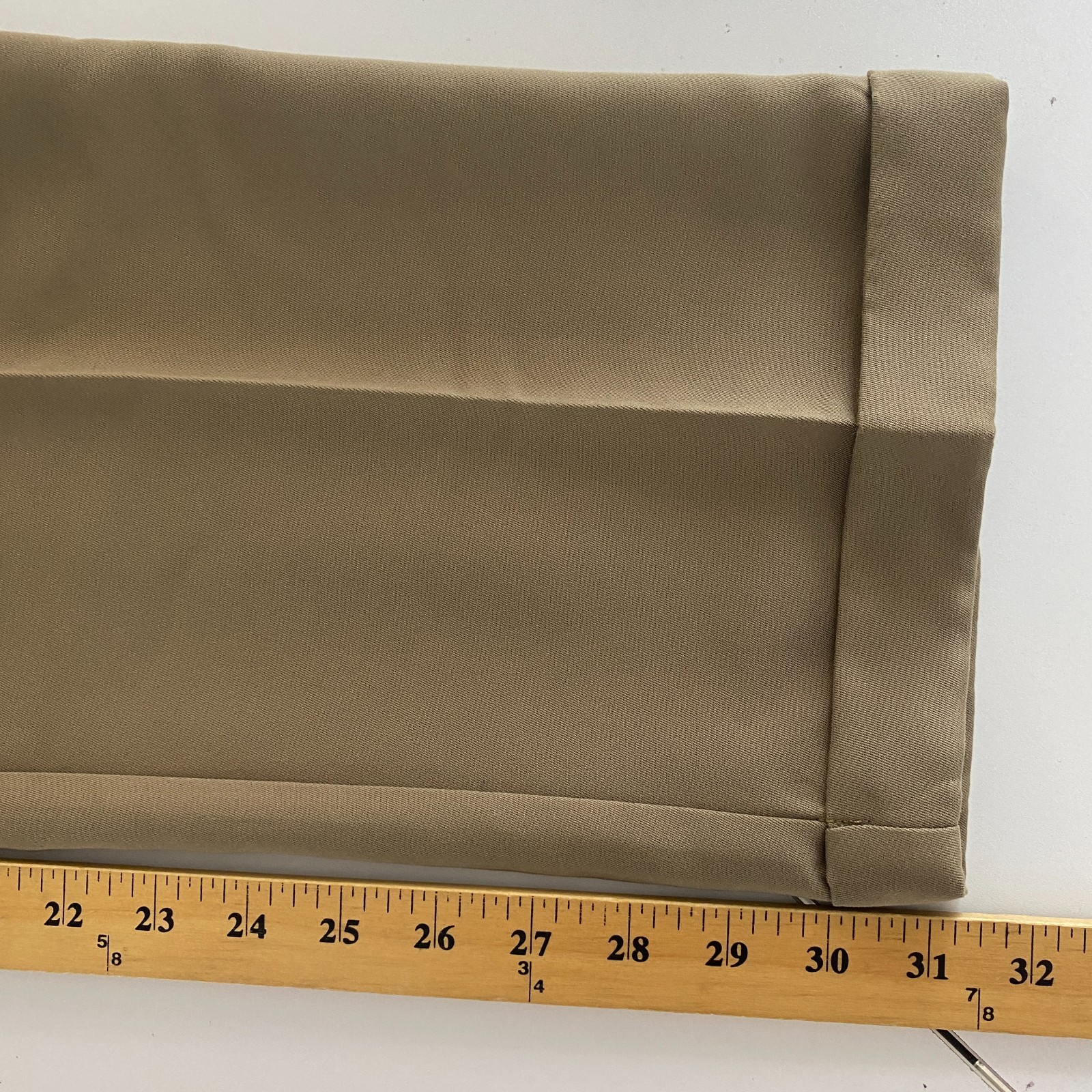 Savane Pleated Cuffed No Iron Performance Pants Size 34×32 Khaki Comfort Waist
