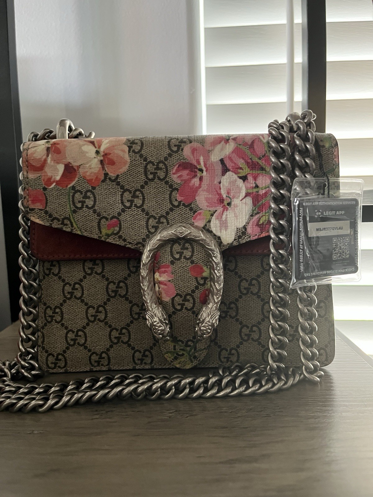 Gucci GG Supreme Blooms Dionysus Medium Shoulder Bag