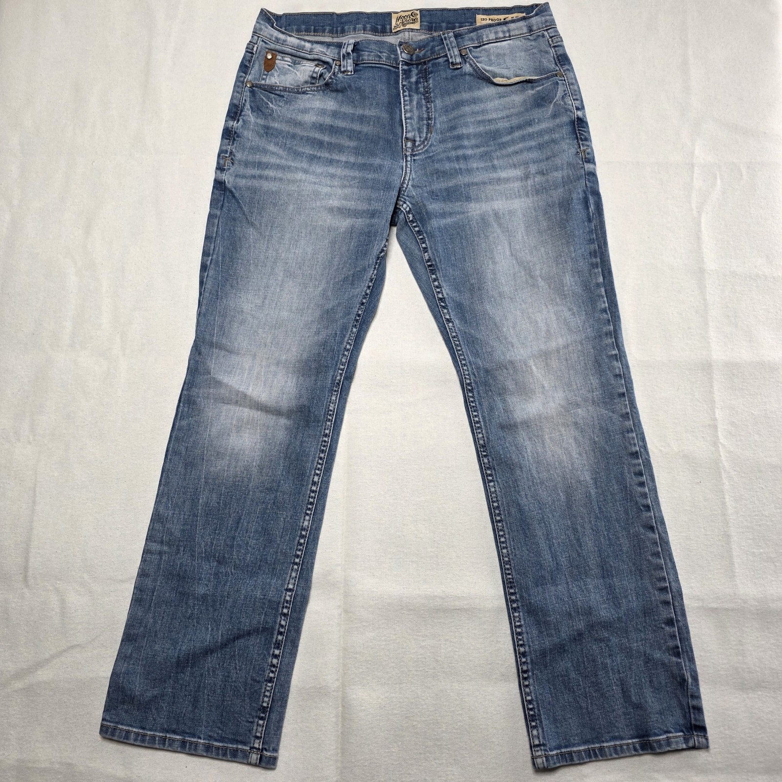Moon Shine Spirit Mens 34×30 120 Proof Slim Straight Jeans Brad Paisley