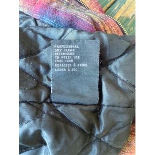 Free Country Quilted Lined Flannel Jacket Multicolor Plaid Full Zip Coat Mens
