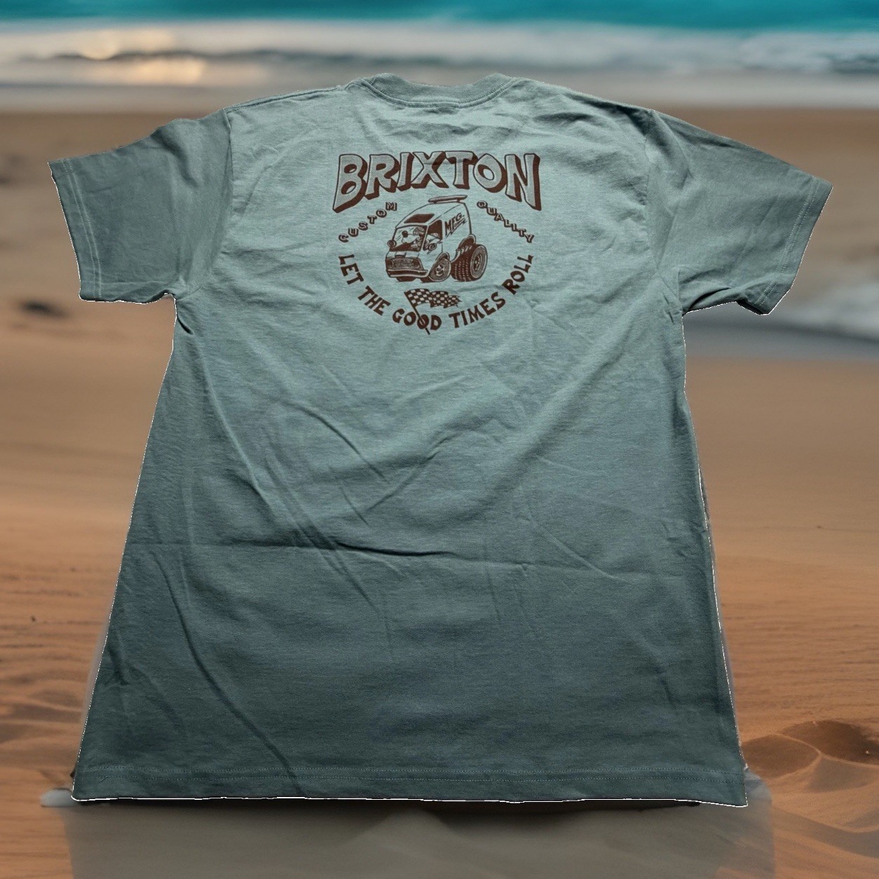 Brixton Supply Company Let the Good Times Roll Men Shirt L Blue B100/107/108/109