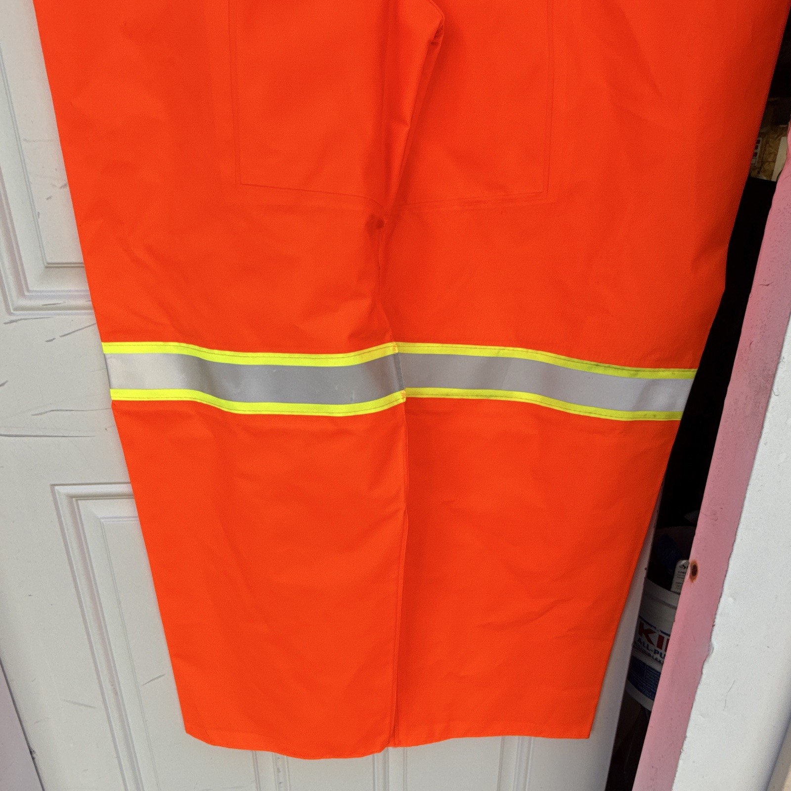 MCR Safety 2013R Hi-Vis Reflective Orange Bib Overalls L ANSI/ISEA ClassE size L
