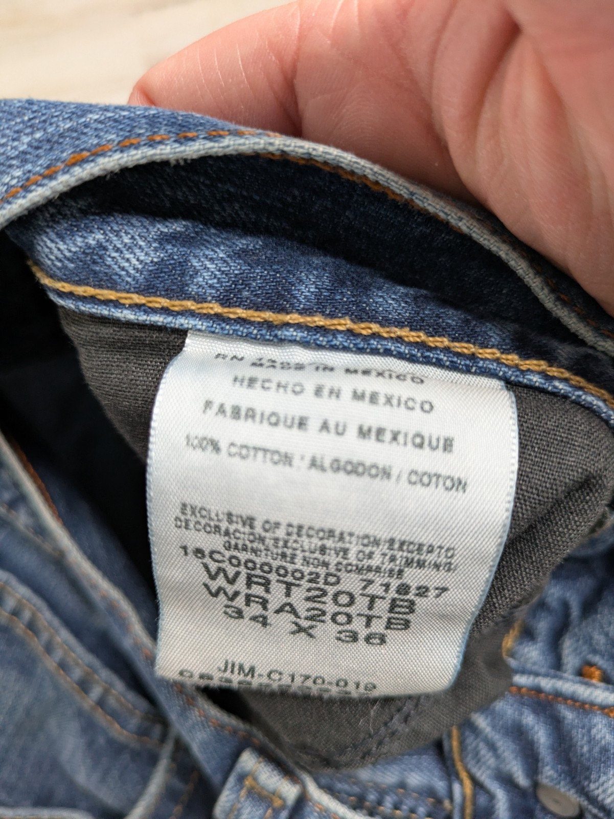 Wrangler Retro Jeans Mens 34×36 Relaxed Boot Cut Cowboy Denim Rodeo WRT20TB Blue