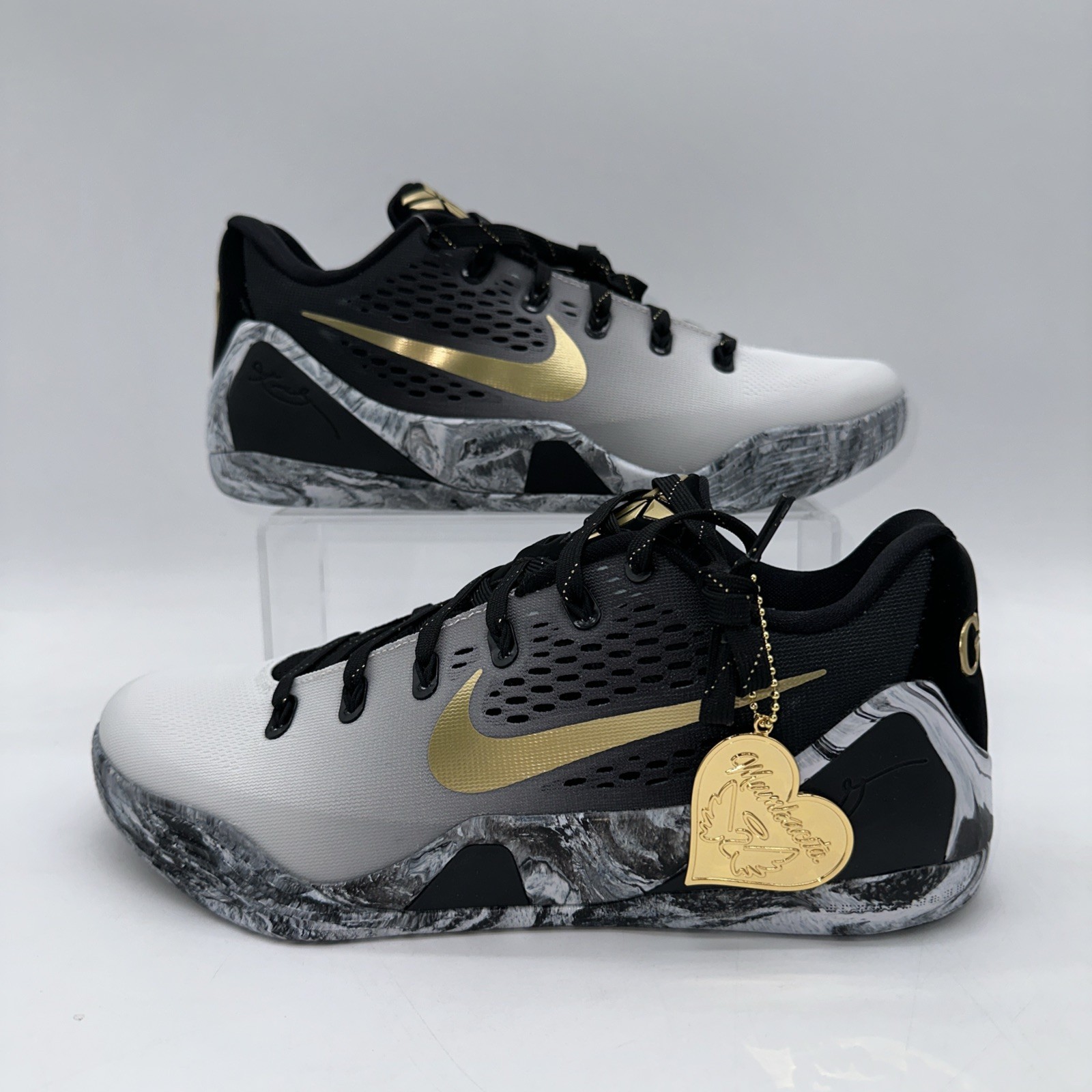 Nike Men’s Size 10 Kobe 9 Elite Low Em Protro (FZ7333 002)Black/White Basketball