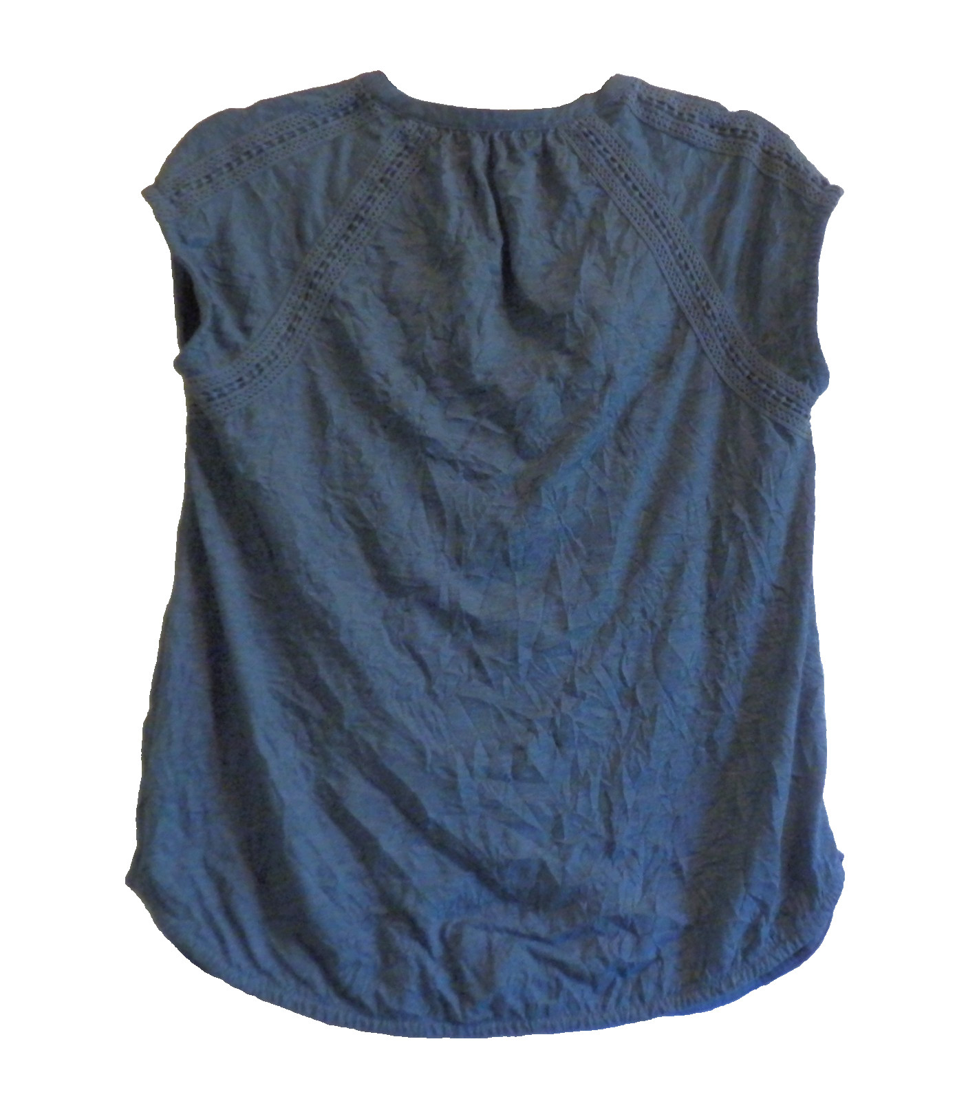 Sundance Catalog Blue Green Lace Top Blouse Women’s SZ S