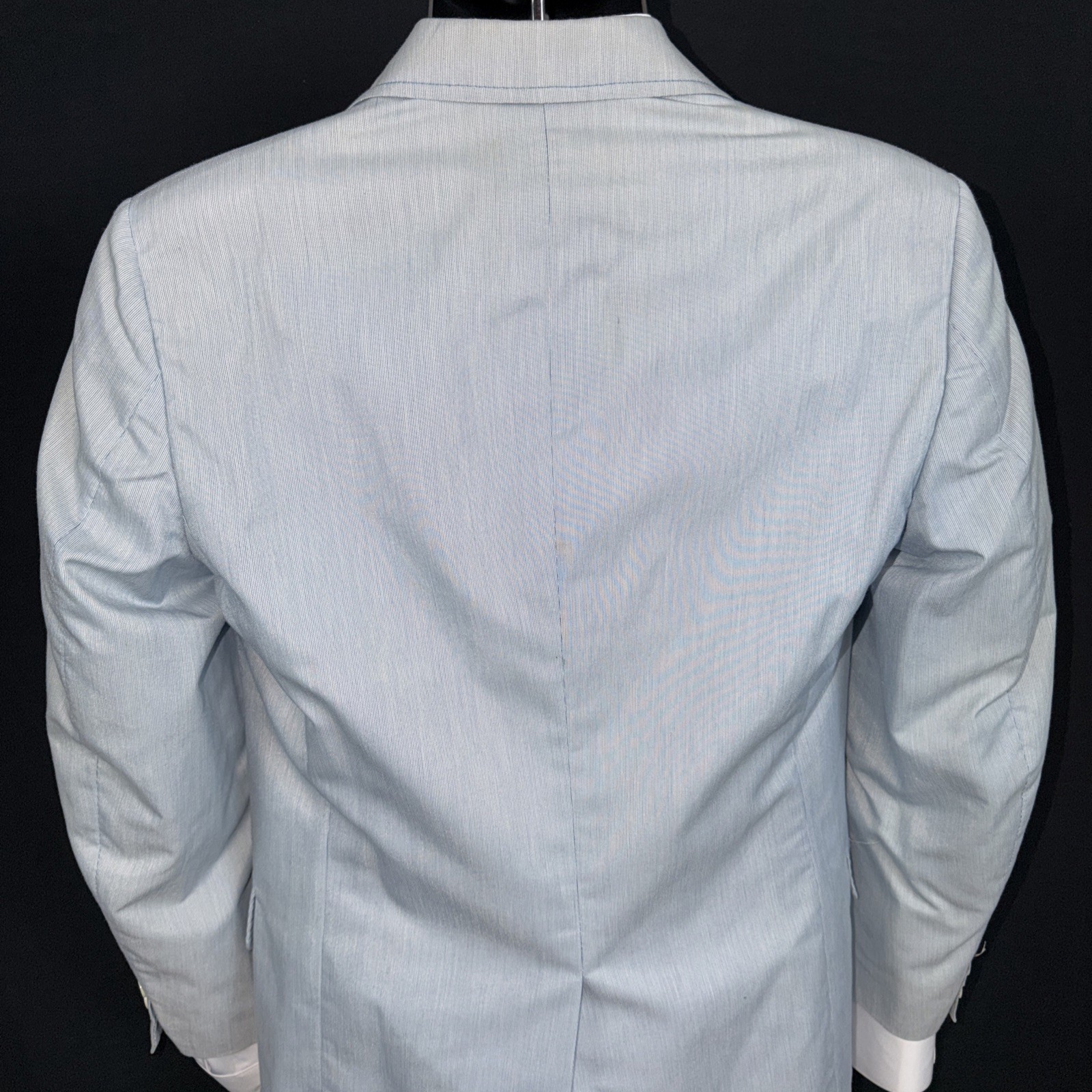Haspel Men’s Blue & White Pinstriped Sport Coat Blazer Size 40R