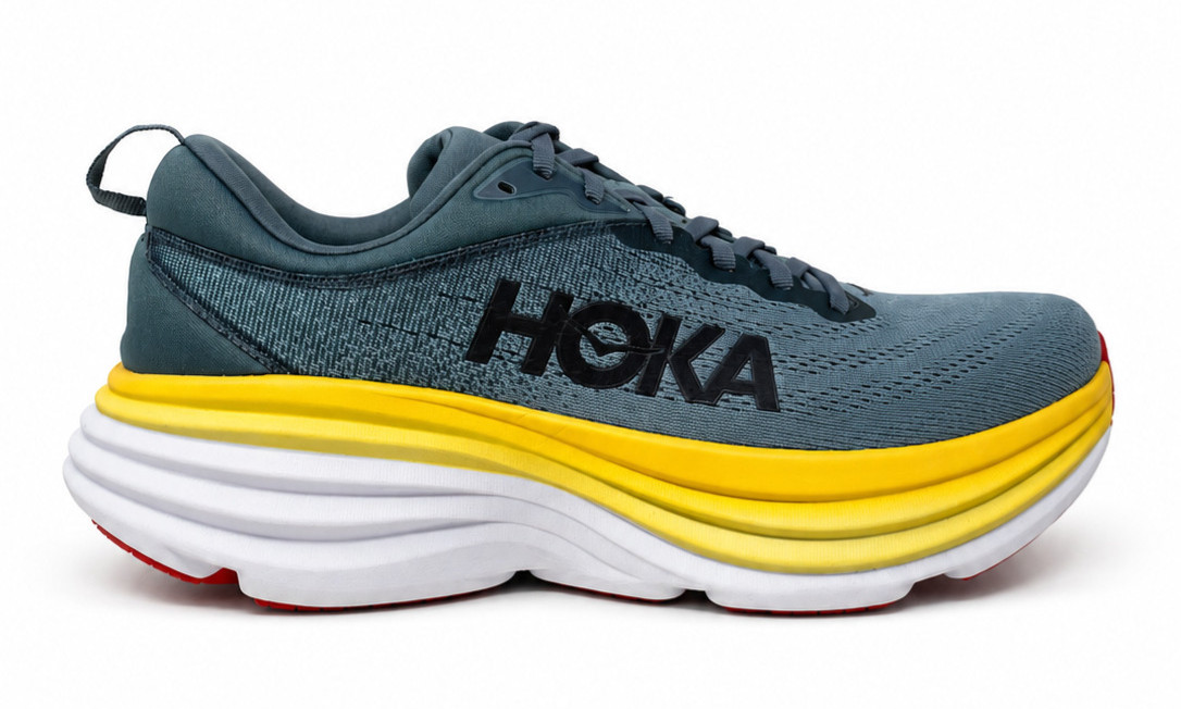 HOKA BONDI 8 MENS GOBLIN BLUE MOUNTAIN SPRING 1123202 GBMS RUNNING SHOES 10D NEW