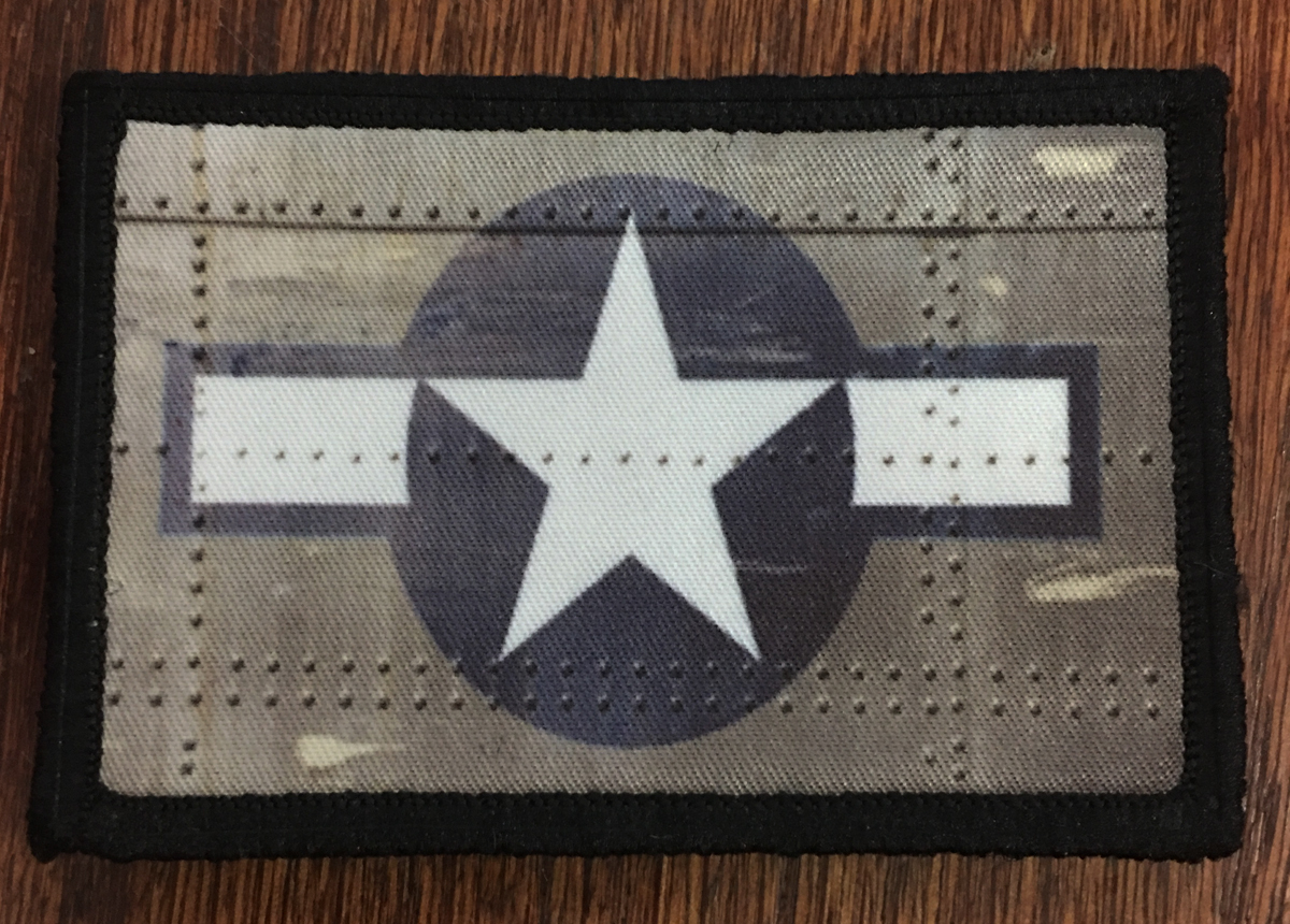 WWII Army Air Force Morale Patch Tactical ARMY Hook Military Flag USA Badge