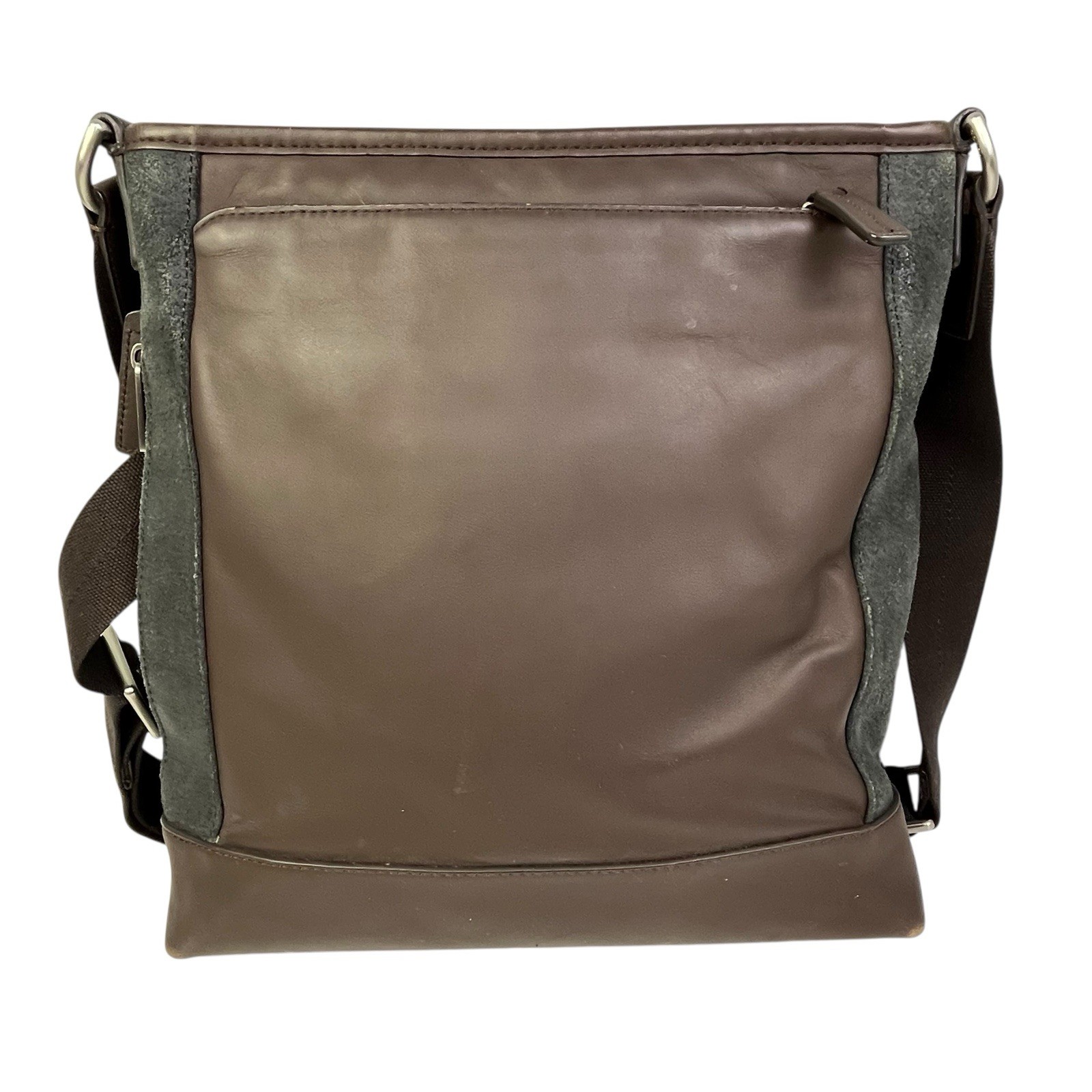 Coach Camden Leather Bag Brown Tech Crossbody Messenger Computer F70920