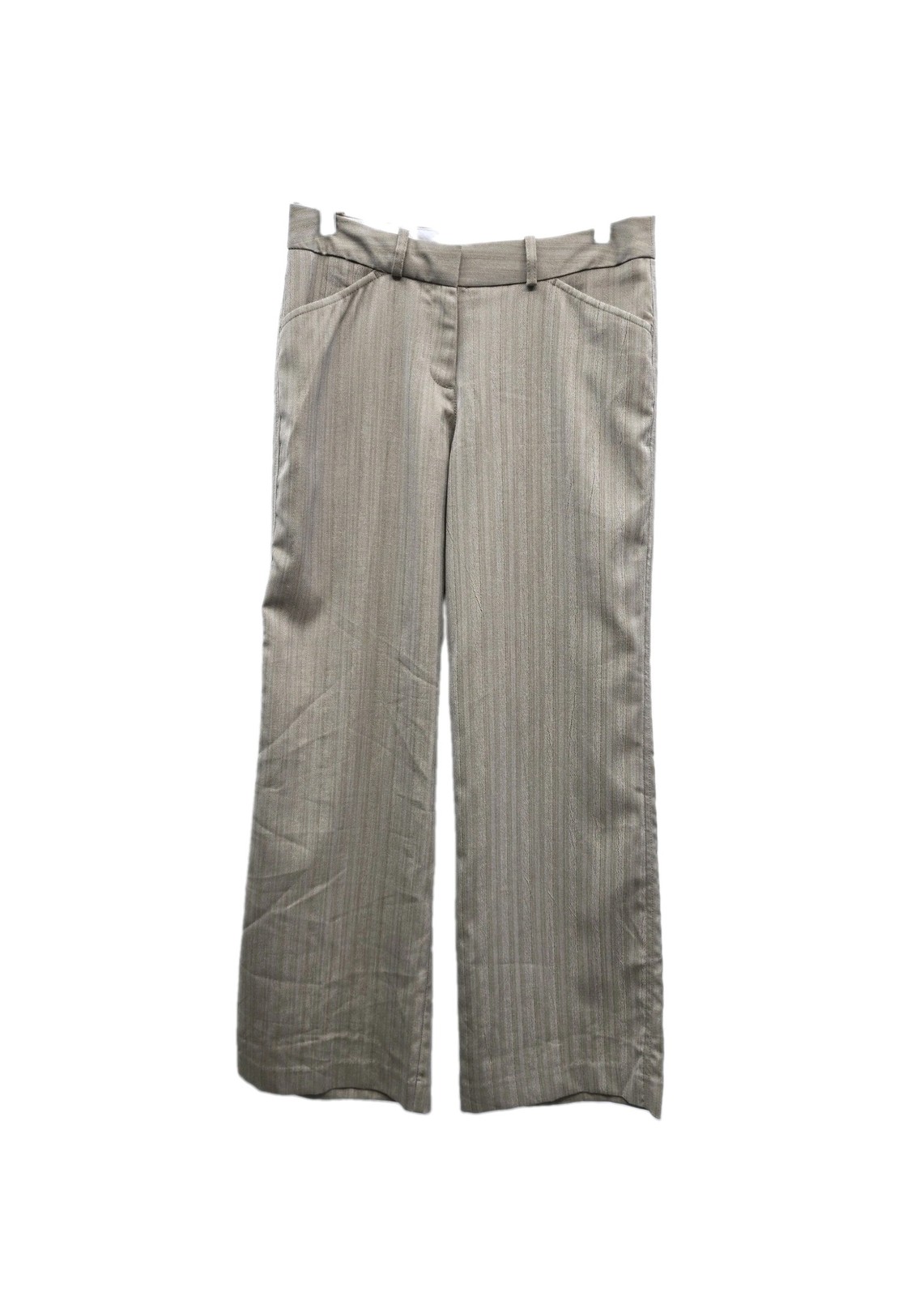 Women pants size 6 beige Bette & Court active wear striped