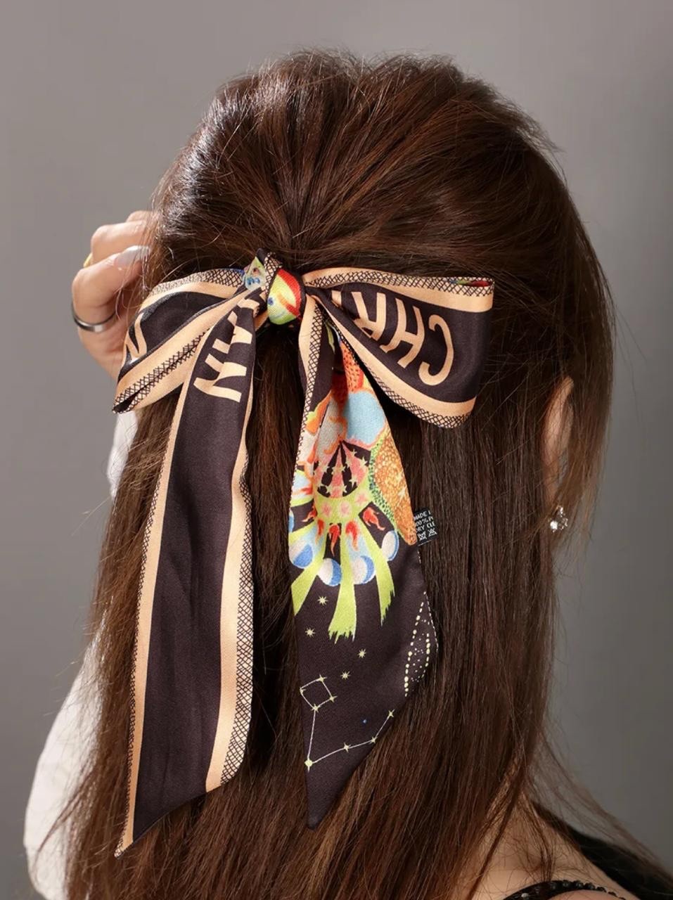 Purse scarf accessory printed a wide range of colors, scarf handle ribbon,decor