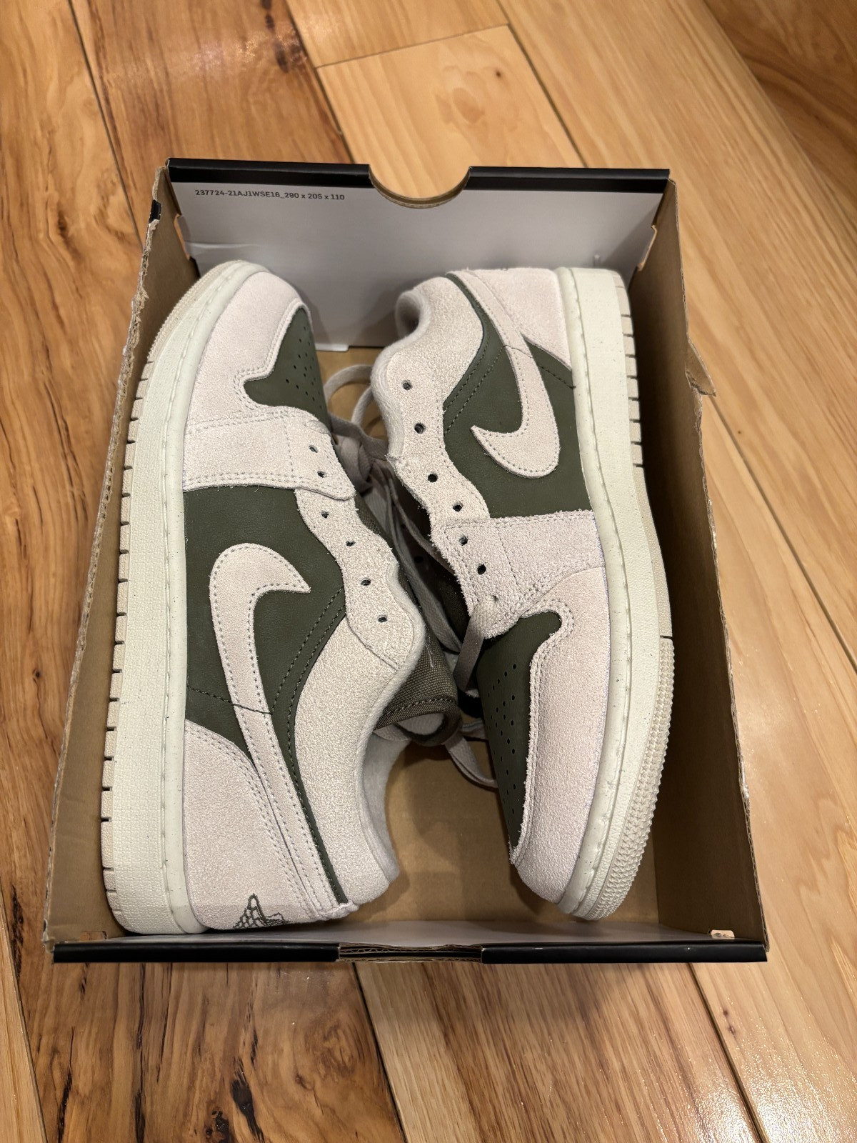 Nike Air Jordan 1 Low SE Medium Olive Light Orewood Brown HV4089 201 Size 8