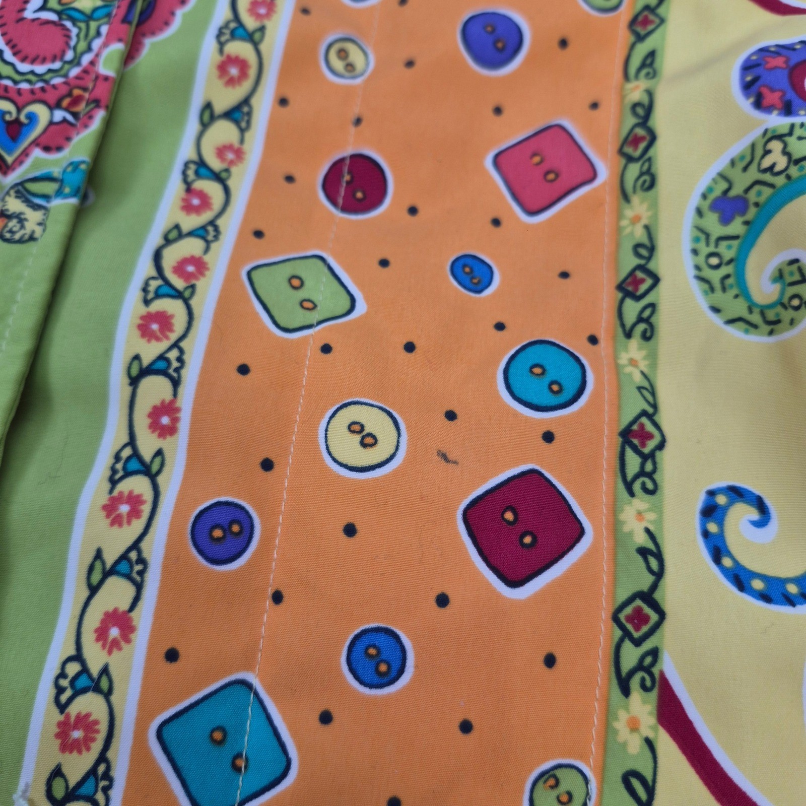 KORET Colorful Paisley Print Button Quilted Blazer Jacket Womens S Grandma House