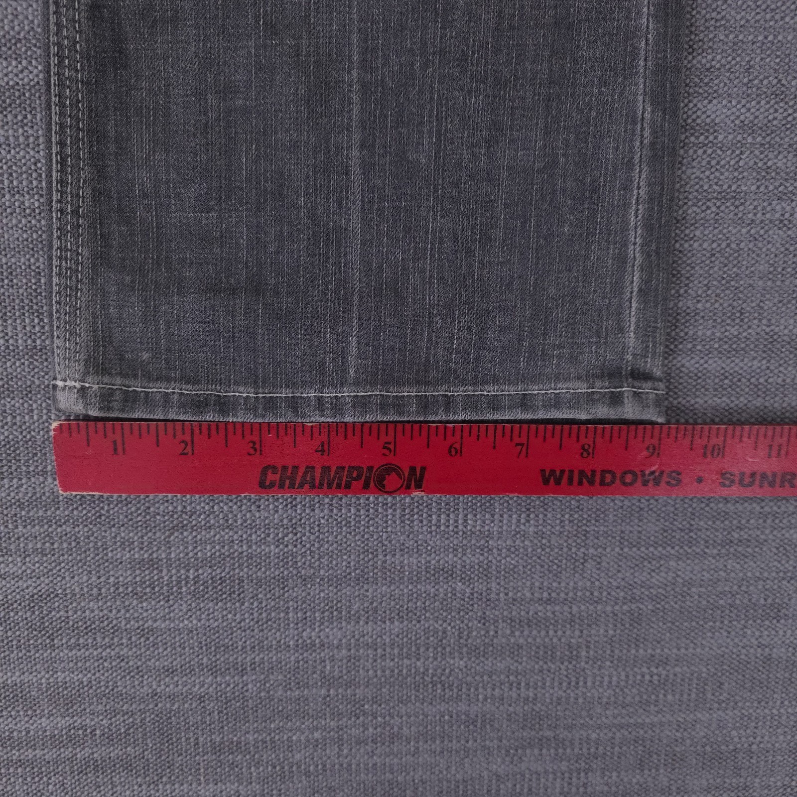 NWT Seven For All Mankind Flynt Gray Jeans Bootcut Size 27 (29×33.5) Made In USA