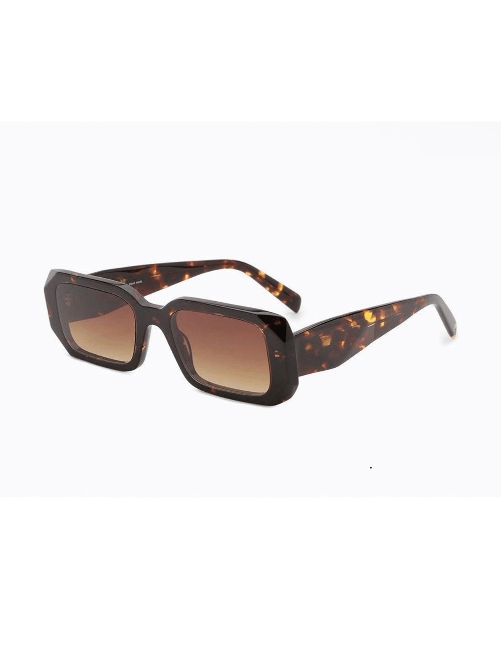 Oversized Tortoiseshell Square Sunglasses – Brown Gradient (CL9028-2)